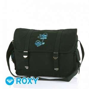 ROXY Black Satchel Messenger School Bag Shoulder RP€42  