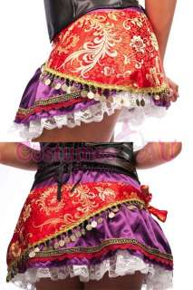 Ladies Gypsy Costume Mysterious Fortune Teller Circus Fancy Dress 
