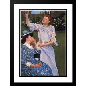  Cassatt, Mary, 19x24 Framed and Double Matted Young Woman 