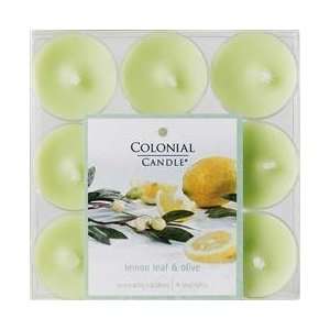  Colonial Candle Lemon Leaf & Olive Scented Tealight 