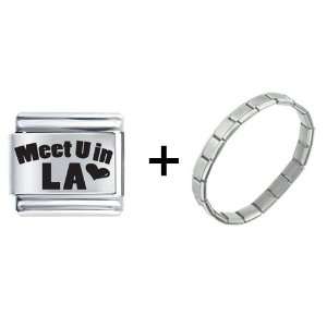  Meet U In La Italian Charm Pugster Jewelry