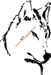 Wolf Face Animal Graphic Decal 331 Vinyl Stickers Color  