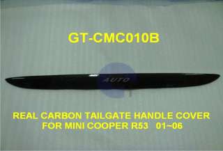 You are bidding on Real Carbon fiber Rear Moulding Trunk lid for Mini 