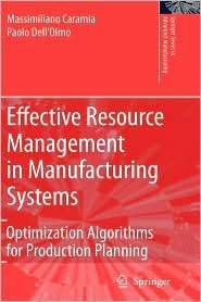 Effective Resource Management in Manufacturing Systems Optimization 