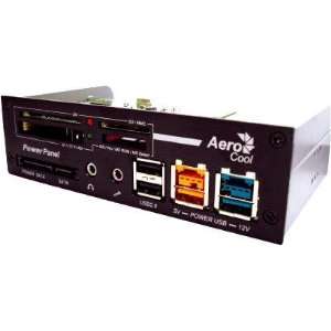  AEROCOOL POWERPANEL BK CARD READER W/ PWR USB Electronics