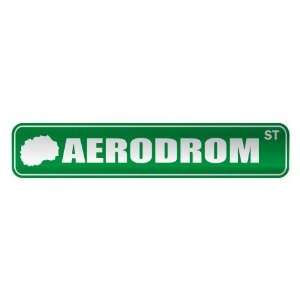   AERODROM ST  STREET SIGN CITY MACEDONIA