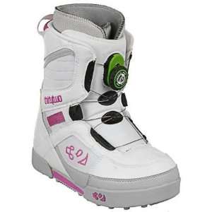   32 Exus Boa 08 Youth Snowboard Boots   White / Pink