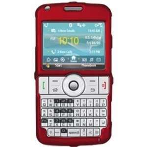 Amzer Rubberized Snap On Crystal Hard Case for Samsung Code i220   Red