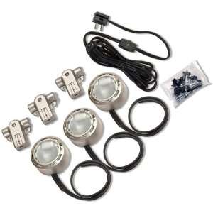   Xenon Line Voltage Accent Light Kit, 3/Pack, Nickel