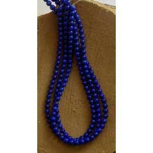  GEM GRADE LAPIS 6.5mm ROUND BEADS~ 