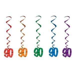  90th Birthday Hanging Whirls