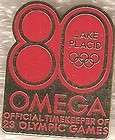2008 Beijing Omega 1980 Lake Placid Olympic Sponsor Pin