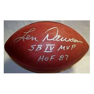   SB IV MVP HOF 87 Autograph / Signed NFL Football   Kansas City Chiefs