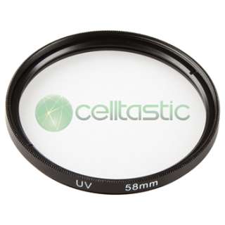 58mm CPL+UV Ultra Violet Filter+Lens Cap Cover+Hood for Canon EOS 18 