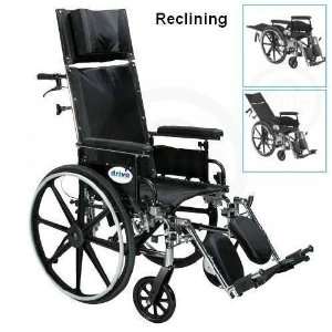   , Reclining Wheelchair, Flip Back Full Arms