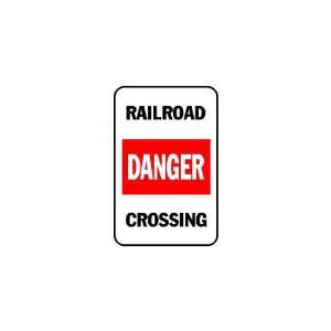    3x6 Vinyl Banner   Railroad crossing danger 