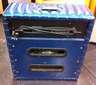 1970s Kustom K 50 2 Tuck N Roll Blue Sparkle Combo Amp 1 12 Speaker 