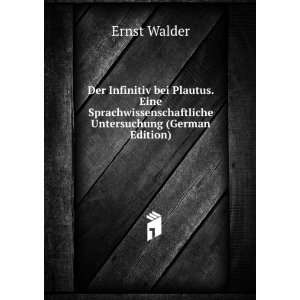   Untersuchung (German Edition) Ernst Walder Books