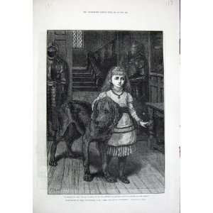  Art Dadd 1878 Little Girl Puppy Dog Cissy 