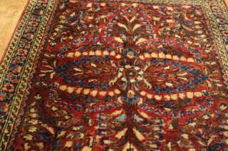 Excellent Antique Wool Lilian Persian Handmade Oriental Area Rug 