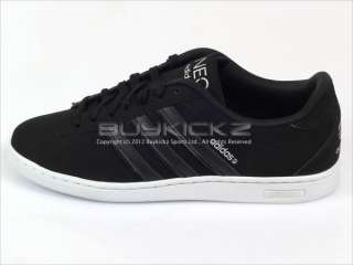 Adidas Derby Black/Black/Metallic Silver Classic 3 Stripes Low Neo 