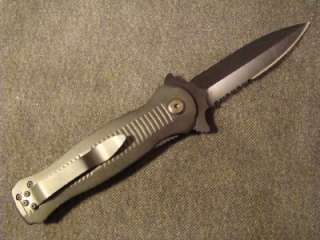   Defender Assist Open Blk W/blk Alum Hd Tactical Pocket knife 5564 MJB