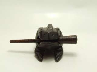 S2N Ban Tawai Thailand Hand carved Wooden Croaking sound frog Home 