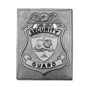 com HWC SECURITY GUARD Nickel Rectangular / Square Style Badge Shield 