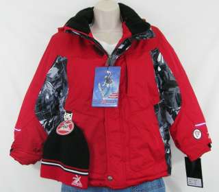 New Boys Zero Xposur Ski Snow Winter Jacket Coat Hat  