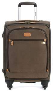   22 Expandable Spinner Carry On 4 Wheel Rolling Luggage Brown 6022 740