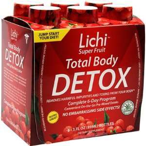  Lichi Super Fruit Total Body Detox 3oz   (4 Packs of 6 