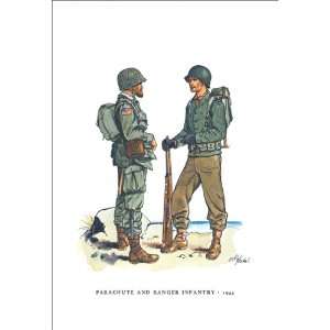  Parachute and Ranger Infantry, 1944 24X36 Giclee Paper 