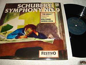 SCHUBERT SYMPHONY NO.9 LP Dresden Wolgang Sawallisch NM  