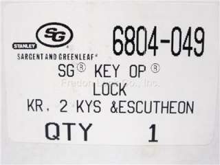   Greenleaf 6804 049 Safe Key Lock Replacement New OEM 6730 Footprint