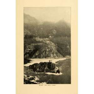 1903 Print West Coast Corsica France Island Geology Mediterranean Sea 