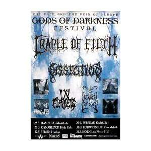 CRADLE OF FILTH Gods of Darkness Festival Music Poster  