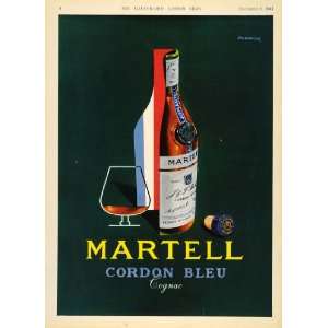  1964 Ad Martell Cordon Bleu French Cognac Brandy Drinking 