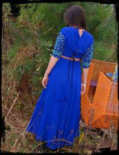Vtg 80s India Sequin Mirrored Ethnic Skirt Bolero Top  