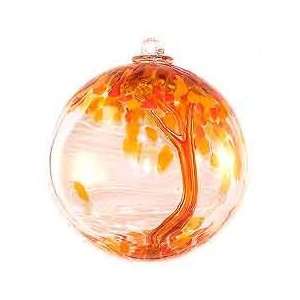 Spirit Tree Mango Witch Ball Tree of Life Hand Blown Glass Art Glass