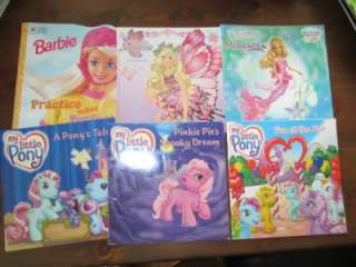 My Little Pony Barbie Lot VGC Girls Picture Books   1D  