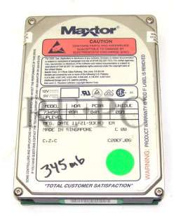 Vintage Maxtor 7345AT 340 MB 3.5 IDE Hard Drive  