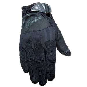  Joe Rocket Ladies Heartbreaker Black Leather Glove   Size 