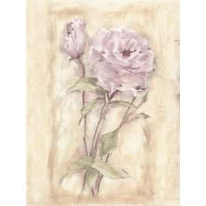 Wallpaper Border Gramercy Designer Lavender Purple & Pink Floral Rose 