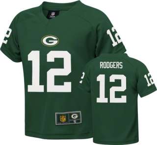 Green Bay Packers Youth Green Reebok Aaron Rodgers T Shirt  