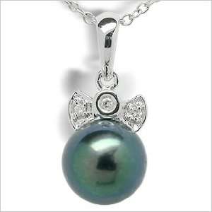  Little Lucy Black Akoya Cultured Pearl Pendant Jewelry
