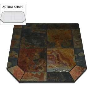   36 x 24 Asian Slate Octagon Hearth Pad from the Nat