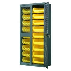 Akro Mils AC3618 SV250 Steel Secure View Storage Cabinet, Flush Mesh 