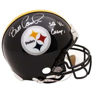  Bill Cowher Signed Helmet   with sb Xl Champs 