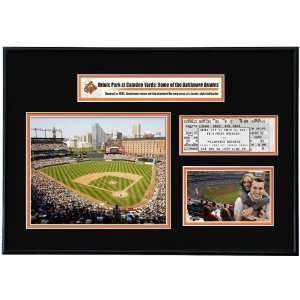   Park at Camden Yards Ticket Frame   Baltimore Orioles Sports