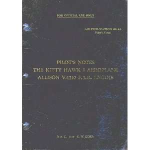    Curtiss P 40 KittyHawk I Pilots Notes Manual Curtiss Books
